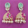 American Diamond Jhumki with Carat Plating