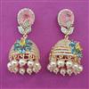 American Diamond Jhumki with Carat Plating