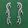 American Diamond Classic Earring with Rhodium Plating