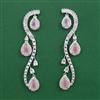 American Diamond Classic Earring with Rhodium Plating