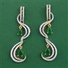 American Diamond Classic Earring with 2 Tone Plating