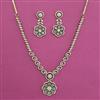 American Diamond Classic Earring with 2 Tone Plating