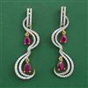 American Diamond Classic Earring with 2 Tone Plating
