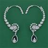 American Diamond Earcuff with Rhodium Plating