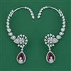 American Diamond Earcuff with Rhodium Plating