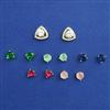 American Diamond Changeable Earring with Gold Plating