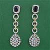 American Diamond Classic Earring with 2 Tone Plating