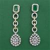 American Diamond Classic Earring with 2 Tone Plating
