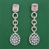 American Diamond Classic Earring with 2 Tone Plating