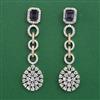 American Diamond Classic Earring with 2 Tone Plating