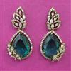 American Diamond Classic Earring with Mehndi Plating