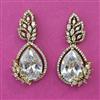 American Diamond Classic Earring with Mehndi Plating