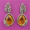 American Diamond Classic Earring with Mehndi Plating