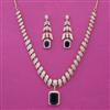 American Diamond Classic Necklace with 2 Tone Plating