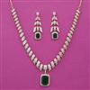 American Diamond Classic Necklace with 2 Tone Plating