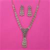 American Diamond Classic Necklace with Mehndi Plating