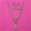American Diamond Classic Necklace with Mehndi Plating