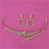 American Diamond Choker Necklace with 2 Tone Plating