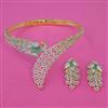 American Diamond Hasli Necklace with 2 Tone Plating
