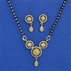 American Diamond Classic Mangalsutra with Rhodium Plating 2 Tone Plating Mehndi Plating