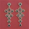 American Diamond Long Earring with 2 Tone Plating