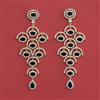American Diamond Long Earring with 2 Tone Plating