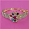 American Diamond Openable kada with 2 Tone Plating