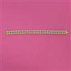 American Diamond Openable Bracelet with Rhodium Plating 2 Tone Plating