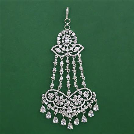 American Diamond Classic Pasa with Rhodium Plating
