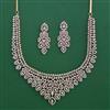 American Diamond Classic Necklace with Rhodium Plating 2 Tone Plating Mehndi Plating Carat Plating