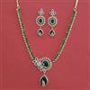 American Diamond Classic Necklace with 2 Tone Plating