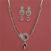 American Diamond Classic Necklace with 2 Tone Plating