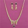 American Diamond Classic Necklace with 2 Tone Plating