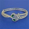 American Diamond Openable kada with Rhodium Plating