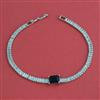 American Diamond Classic Bracelet with Rhodium Plating