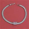 American Diamond Classic Bracelet with Rhodium Plating