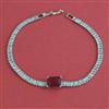 American Diamond Classic Bracelet with Rhodium Plating