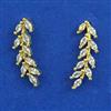 American Diamond Earcuff with Rhodium Plating Gold Plating
