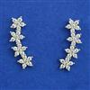 American Diamond Earcuff with Rhodium Plating Gold Plating