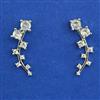American Diamond Earcuff with Rhodium Plating Gold Plating