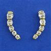 American Diamond Earcuff with Rhodium Plating Gold Plating