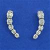 American Diamond Earcuff with Rhodium Plating Gold Plating