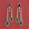 American Diamond Long Earring with Carat Plating