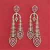 American Diamond Long Earring with Carat Plating