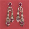 American Diamond Long Earring with Carat Plating