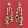 American Diamond Long Earring with Carat Plating
