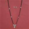 American Diamond Classic Mangalsutra with Carat Plating