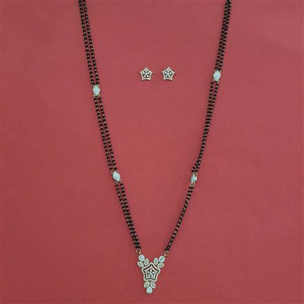 American Diamond Classic Mangalsutra with Carat Plating