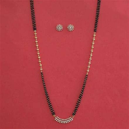 American Diamond Classic Mangalsutra with Carat Plating