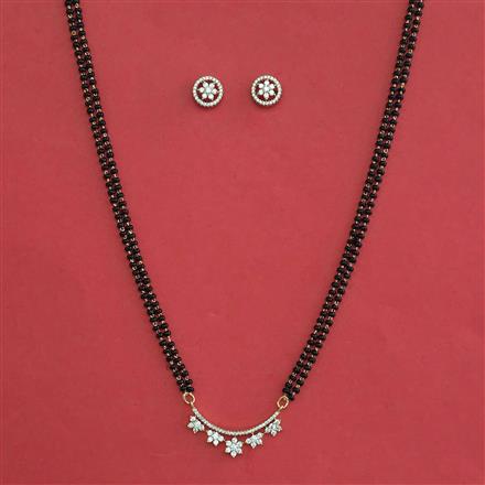 American Diamond Classic Mangalsutra with Carat Plating